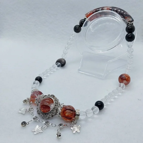 🔥 HQ Fire Quartz Double Wrap Half Hard Bangle Bracelet - Picture 3 of 3